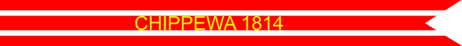 US Army,War of 1812 Campaign Streamer,Chippewa 1814